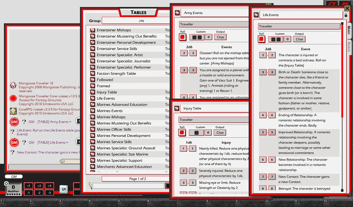 Fantasy Grounds - Traveller Mongoose 1E Ruleset (Traveller 1E Mongoose) Screenshot 13