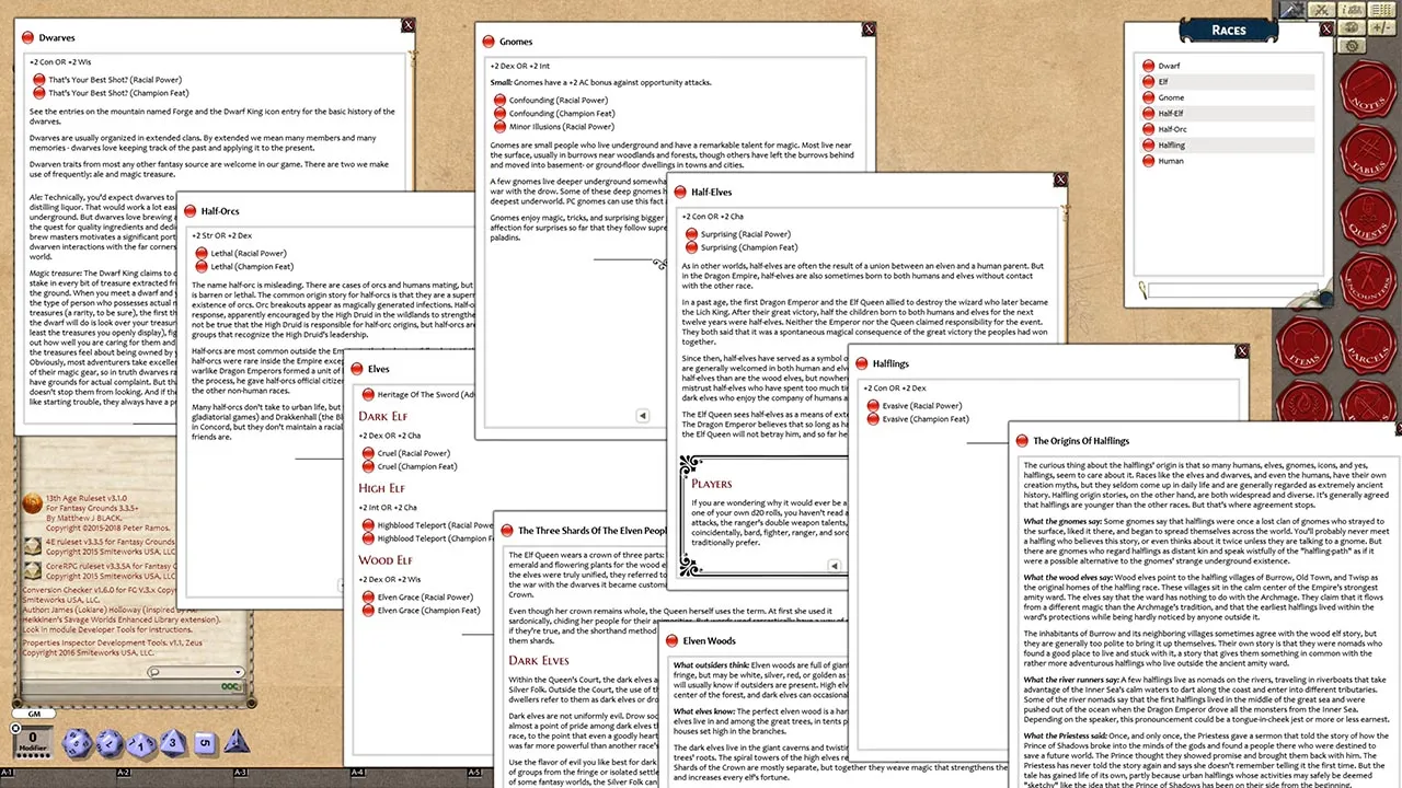 Fantasy Grounds - 13th Age Ruleset (13th Age) Screenshot 3