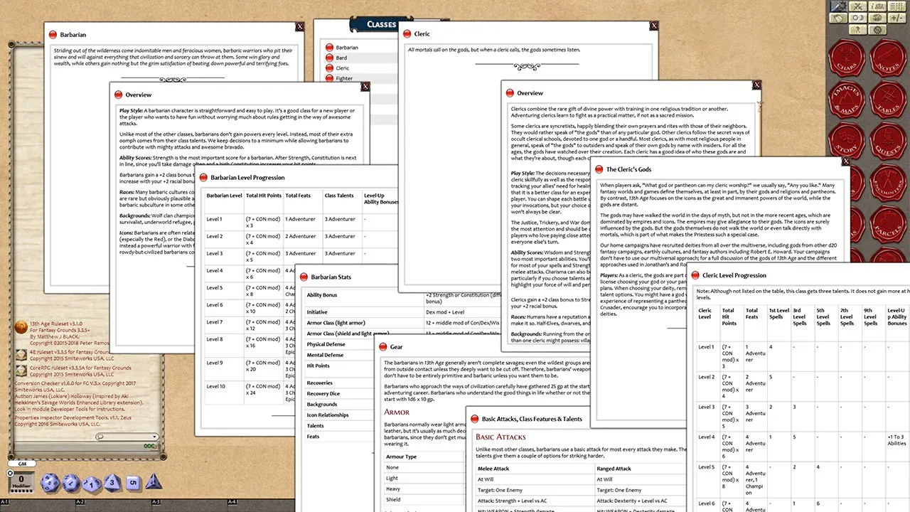 Fantasy Grounds - 13th Age Ruleset (13th Age) Screenshot 1