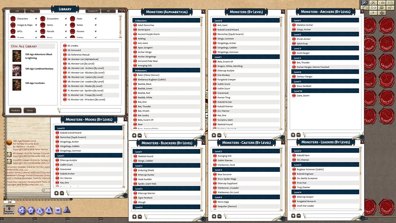 Fantasy Grounds - 13th Age Bestiary (13th Age) Screenshot 2