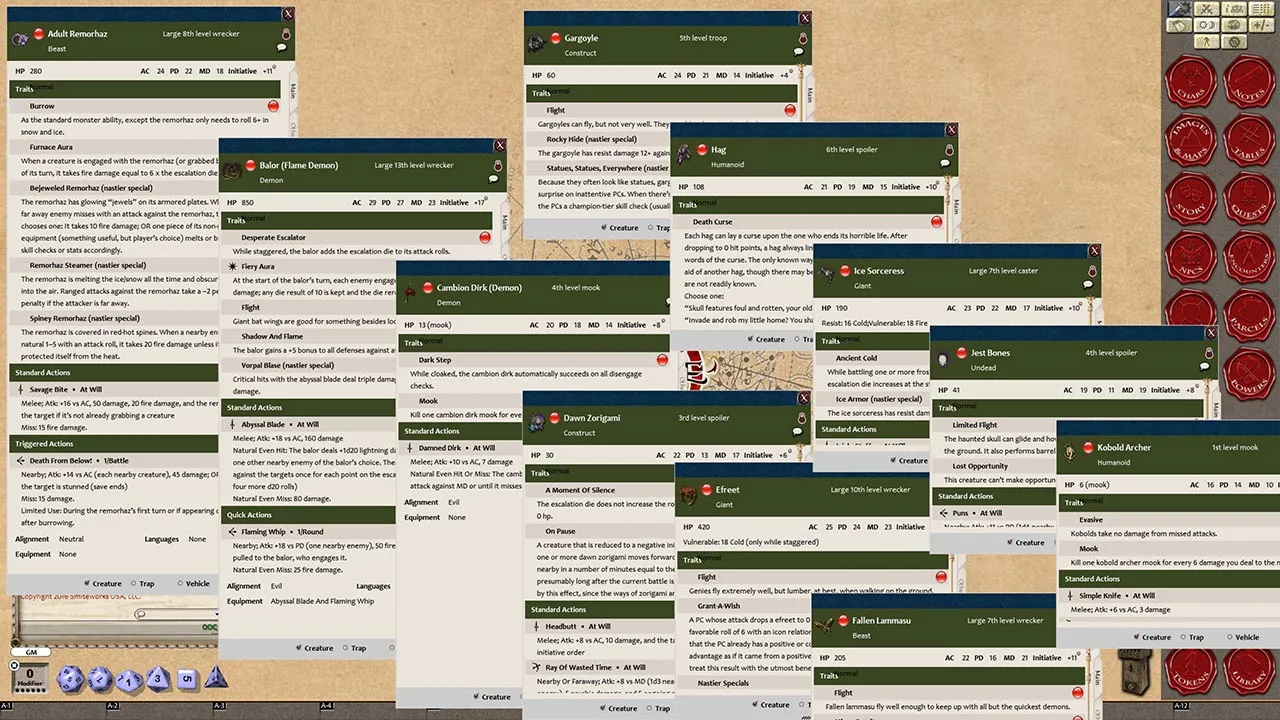 Fantasy Grounds - 13th Age Bestiary (13th Age) Screenshot 0