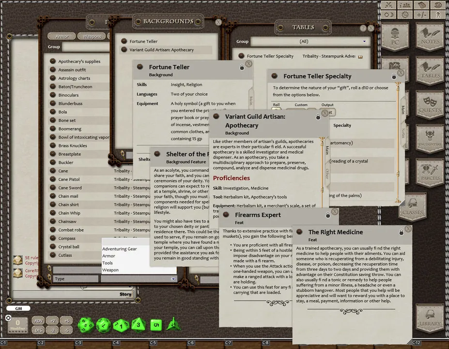 Fantasy Grounds - Steampunk Adventurers (5E) Screenshot 3