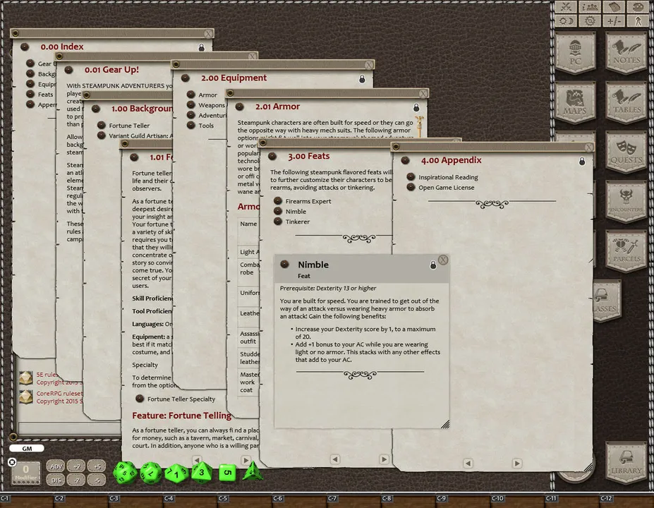 Fantasy Grounds - Steampunk Adventurers (5E) Screenshot 0