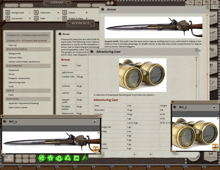 Fantasy Grounds - Steampunk Adventurers (5E) Screenshot 1