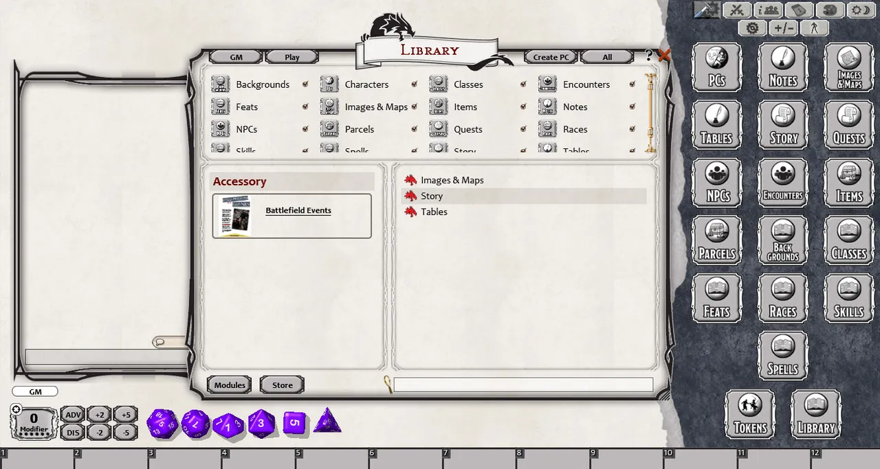 Fantasy Grounds - Battlefield Events (5E) Screenshot 0