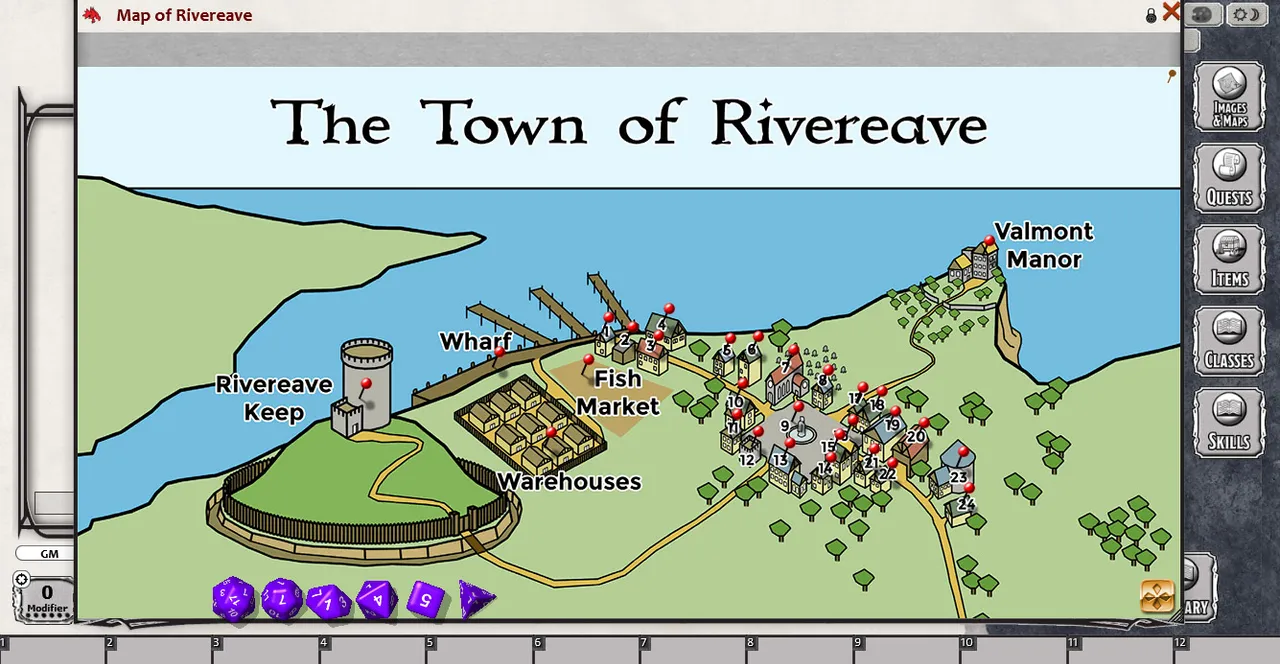 Fantasy Grounds - En5ider: Town of Rivereave (5E) Screenshot 1