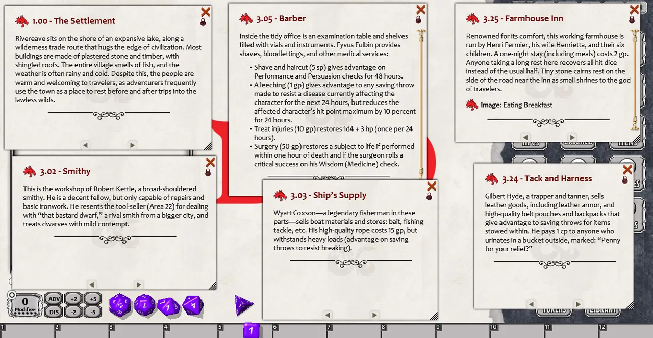 Fantasy Grounds - En5ider: Town of Rivereave (5E) Screenshot 3