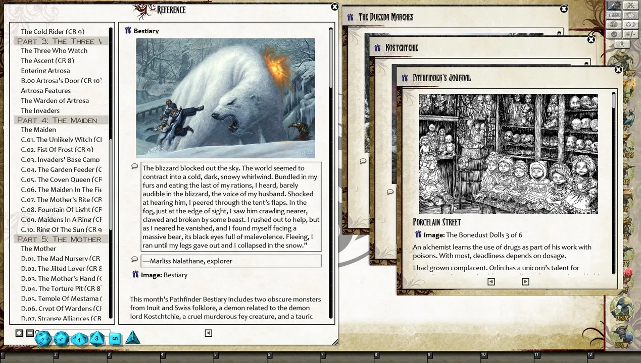 Fantasy Grounds - Pathfinder RPG - Reign of Winter AP 3: Maiden, Mother, Crone (PFRPG) Screenshot 4