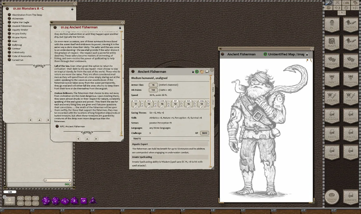 Fantasy Grounds - Nerzugal's Extended Bestiary (5E) Screenshot 3