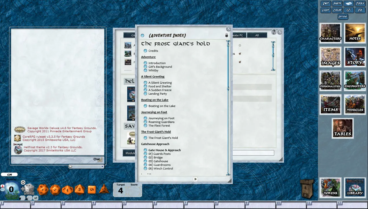 Fantasy Grounds - Hellfrost: The Frost Giant's Hold (Savage Worlds) Screenshot 1
