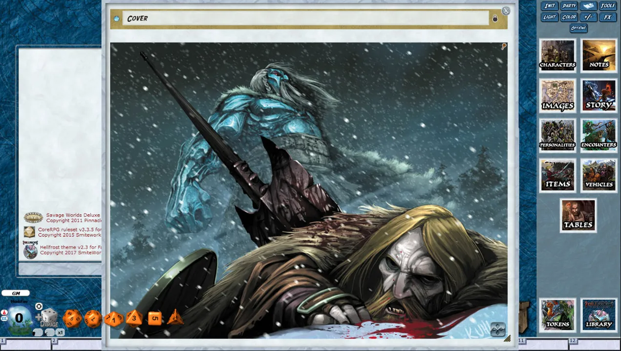 Fantasy Grounds - Hellfrost: The Frost Giant's Hold (Savage Worlds) Screenshot 2