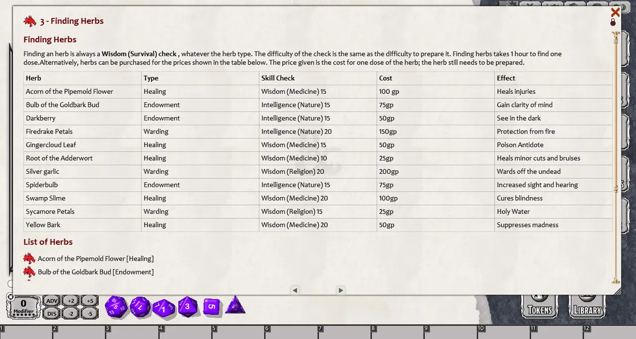 Fantasy Grounds - EN5ider: Nature's Remedy (5E) Screenshot 0