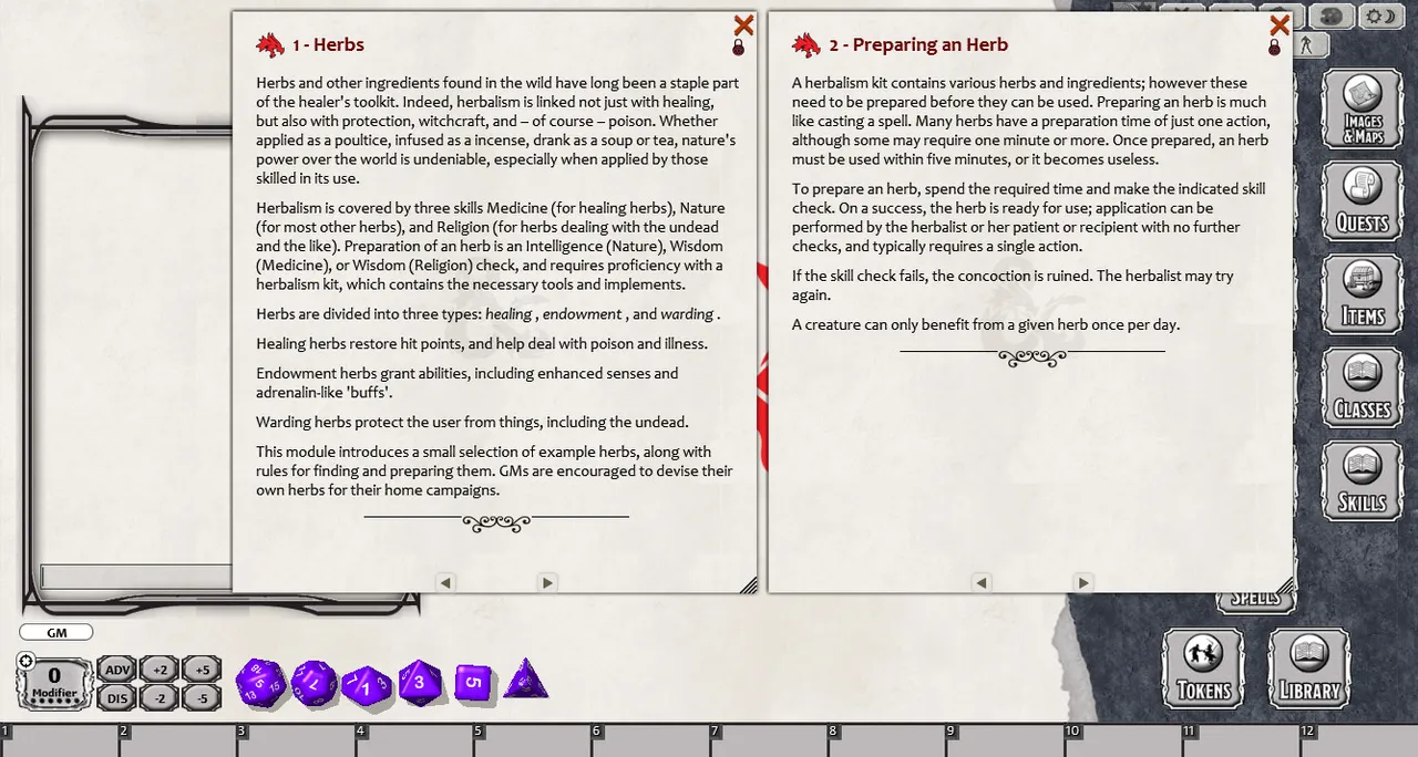 Fantasy Grounds - EN5ider: Nature's Remedy (5E) Screenshot 1