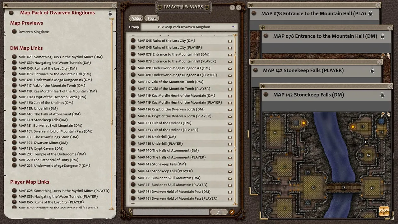 Fantasy Grounds - Paths to Adventure: Dwarven Kingdom (Map Pack) Screenshot 0