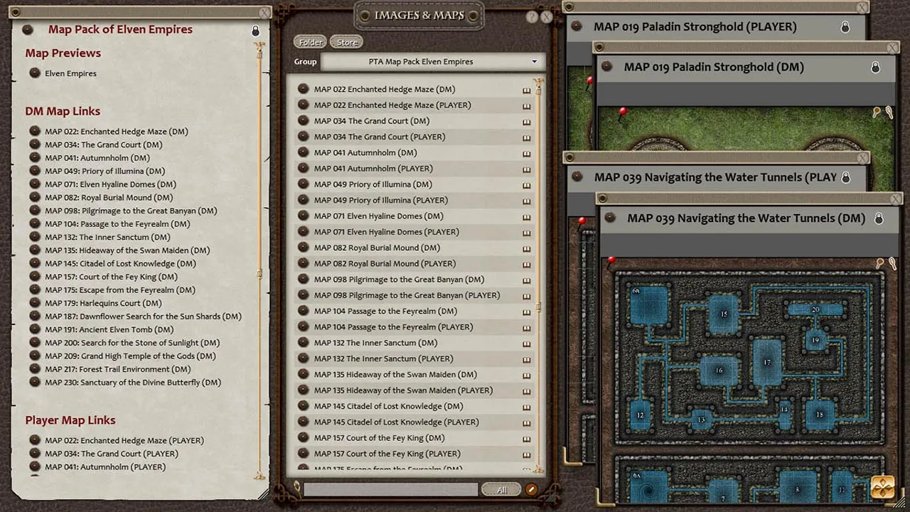 Fantasy Grounds - Paths to Adventure: Elven Empires (Map Pack) Screenshot 0