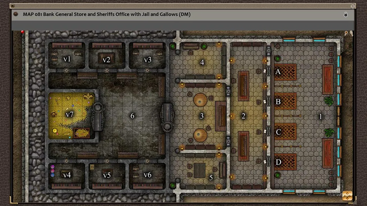 Fantasy Grounds - Paths to Adventure: Taverns and Storefronts (Map Pack) Screenshot 2