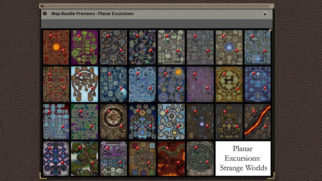 Fantasy Grounds - Paths to Adventure: Planar Excursions Map (Map Pack) Screenshot 0