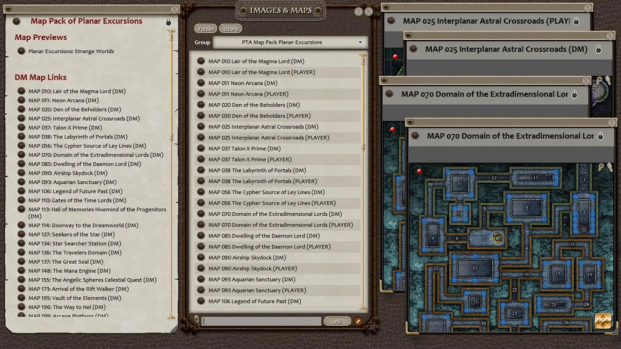 Fantasy Grounds - Paths to Adventure: Planar Excursions Map (Map Pack) Screenshot 3