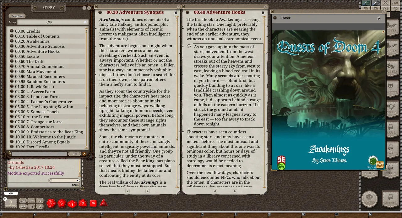 Fantasy Grounds - Quests of Doom 4: Awakenings (5E) Screenshot 2