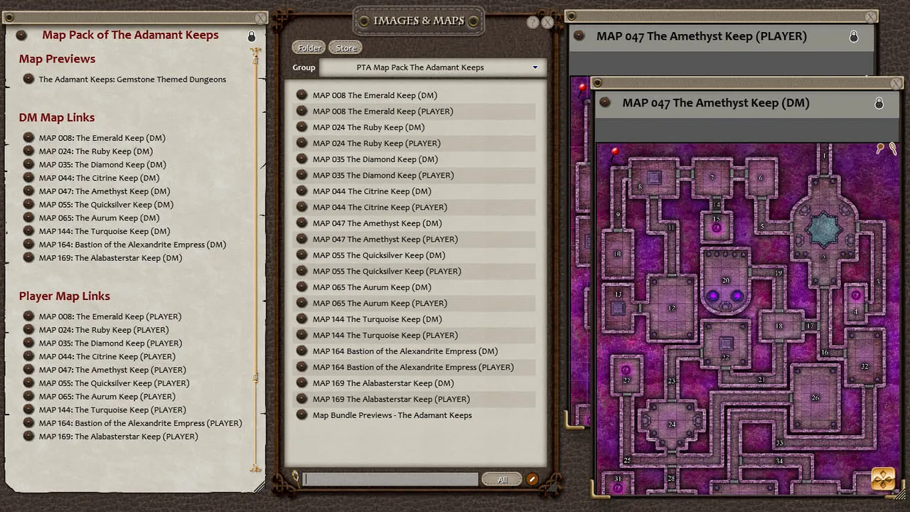 Fantasy Grounds - Paths to Adventure: The Adamant Keeps (Map Pack) Screenshot 1