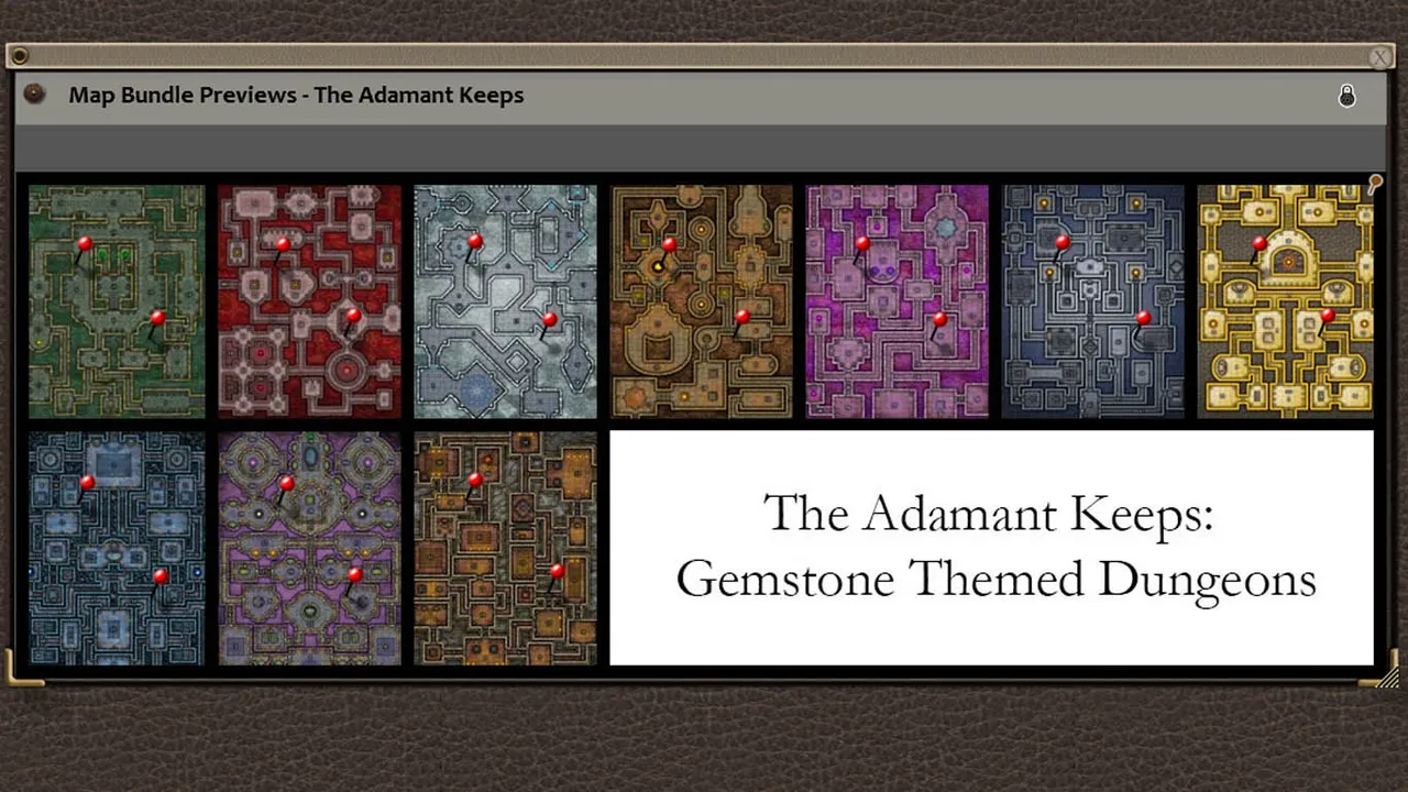 Fantasy Grounds - Paths to Adventure: The Adamant Keeps (Map Pack) Screenshot 0