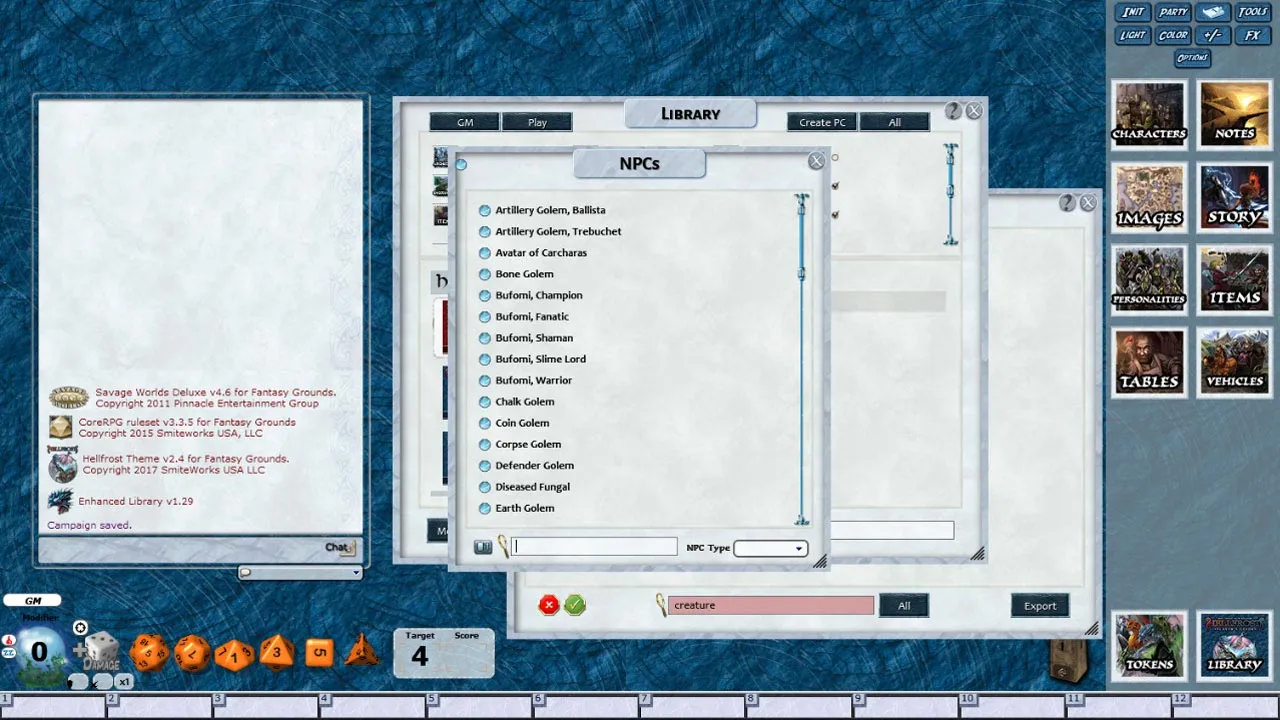 Fantasy Grounds - Hellfrost Creature Guide (Savage Worlds) Screenshot 2