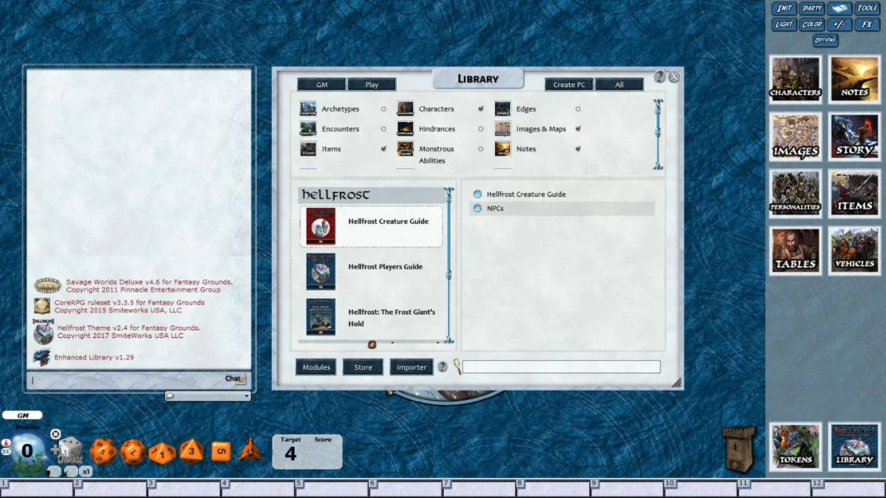 Fantasy Grounds - Hellfrost Creature Guide (Savage Worlds) Screenshot 3