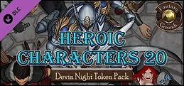 Fantasy Grounds - Devin Night 105: Heroic Characters 20 (Token Pack)