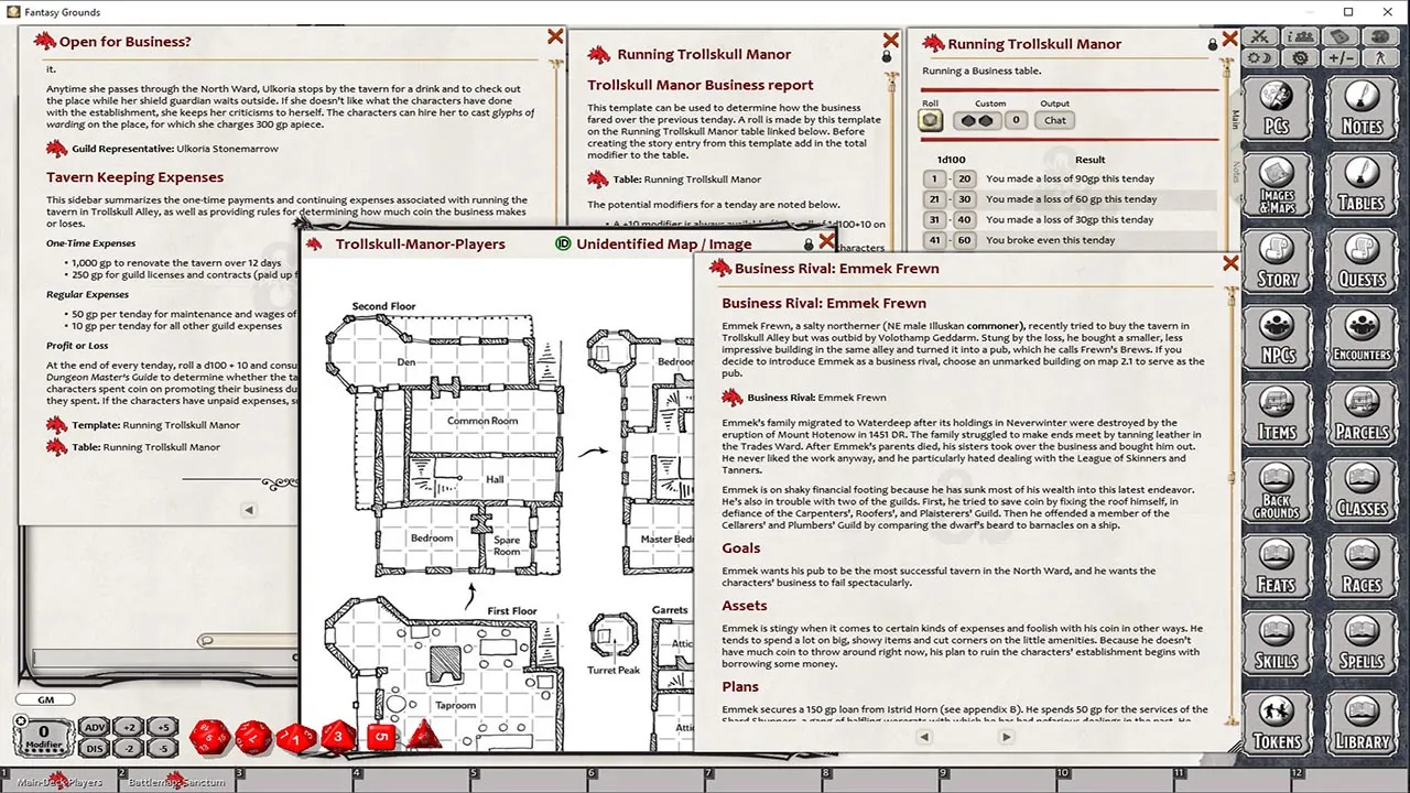 Fantasy Grounds - Dungeons & Dragons Waterdeep: Dragon Heist Screenshot 4