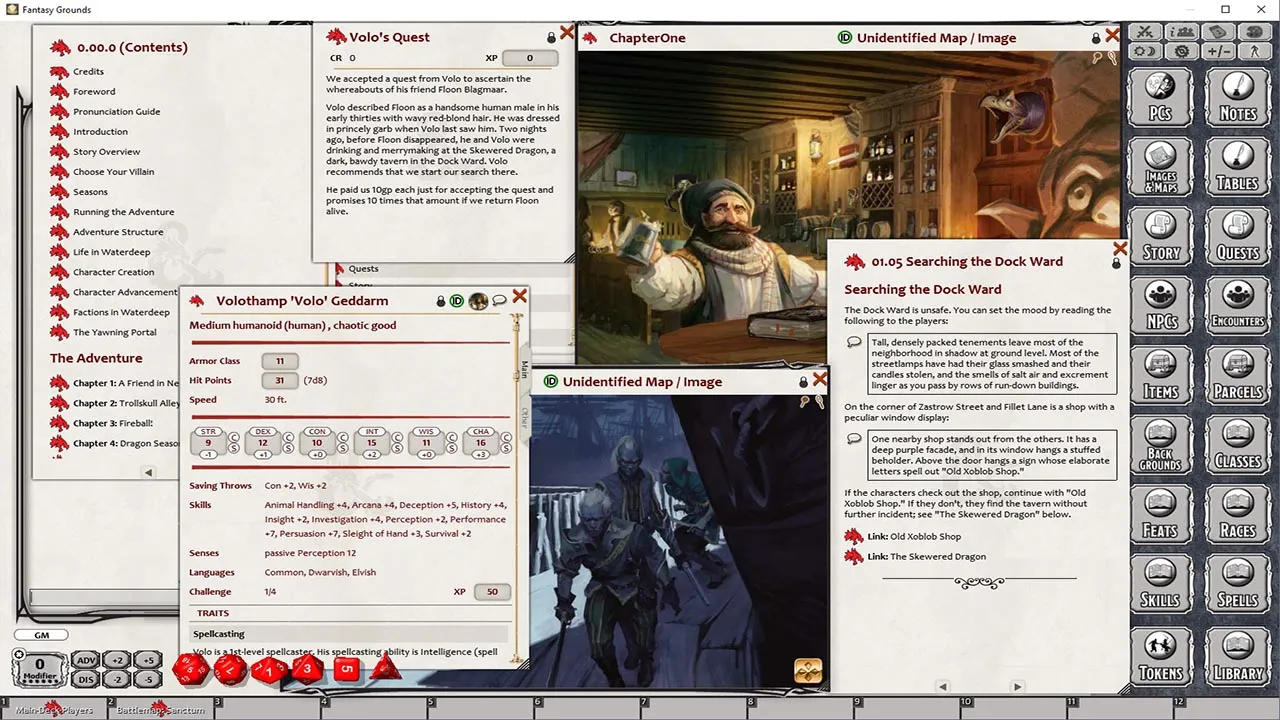 Fantasy Grounds - Dungeons & Dragons Waterdeep: Dragon Heist Screenshot 0