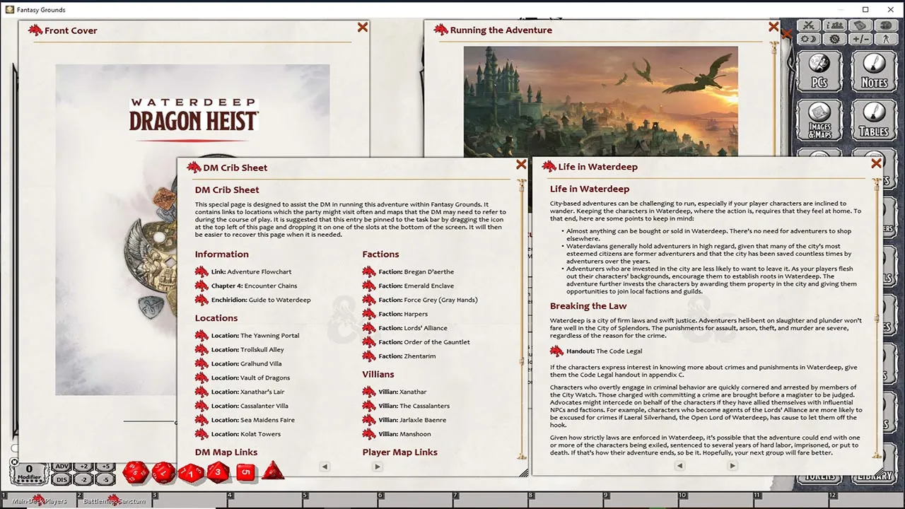 Fantasy Grounds - Dungeons & Dragons Waterdeep: Dragon Heist Screenshot 2