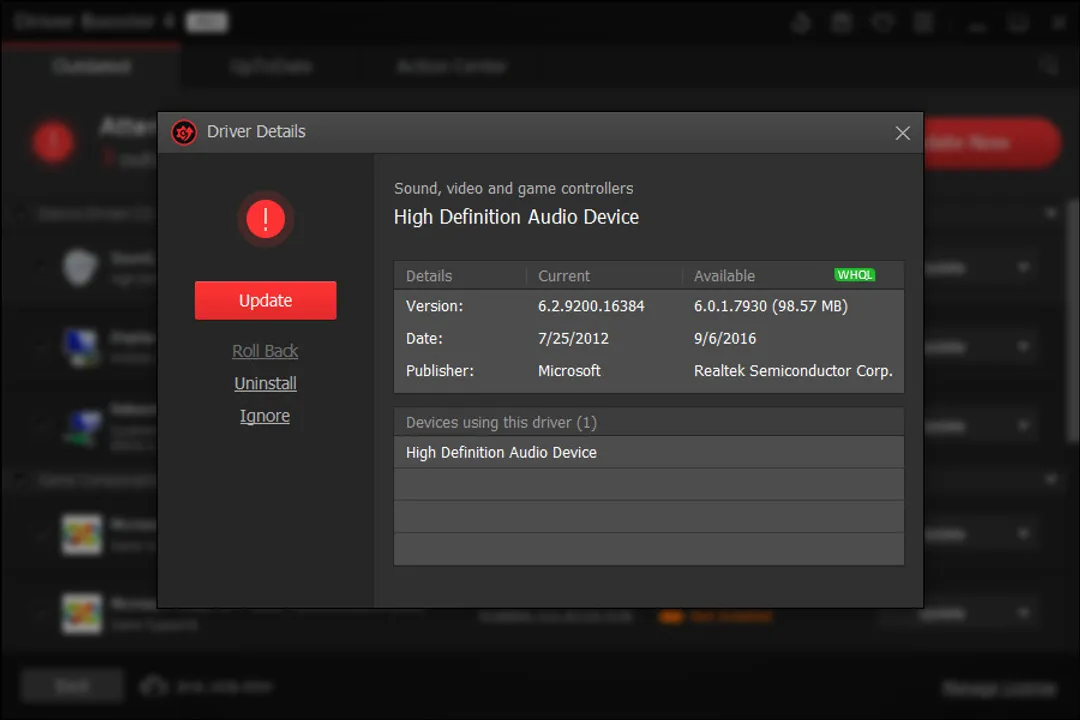Driver Booster 4 Upgrade to Pro (Lifetime) Screenshot 2