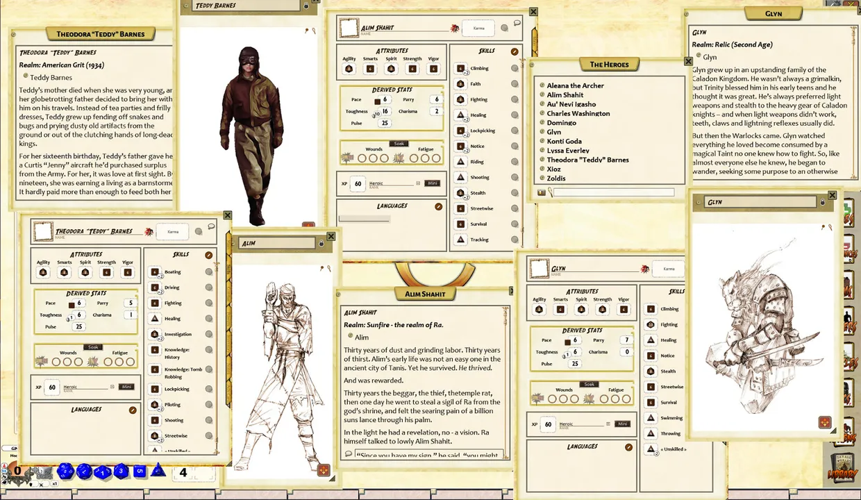 Fantasy Grounds - Dungeonlands: Heroes And Servitors (Savage Worlds) Screenshot 1