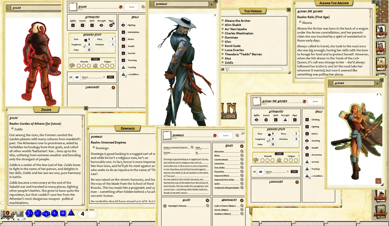 Fantasy Grounds - Dungeonlands: Heroes And Servitors (Savage Worlds) Screenshot 0