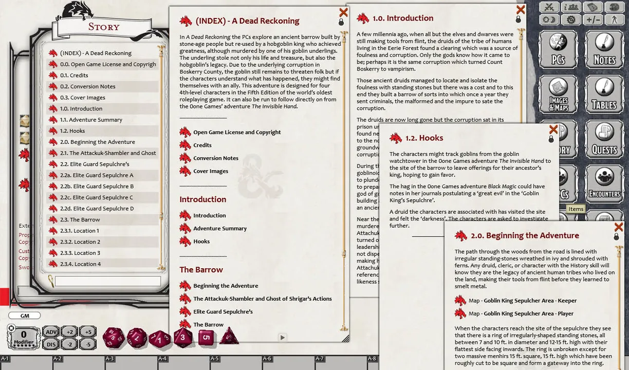 Fantasy Grounds - A Dead Reckoning (5E) Screenshot 2