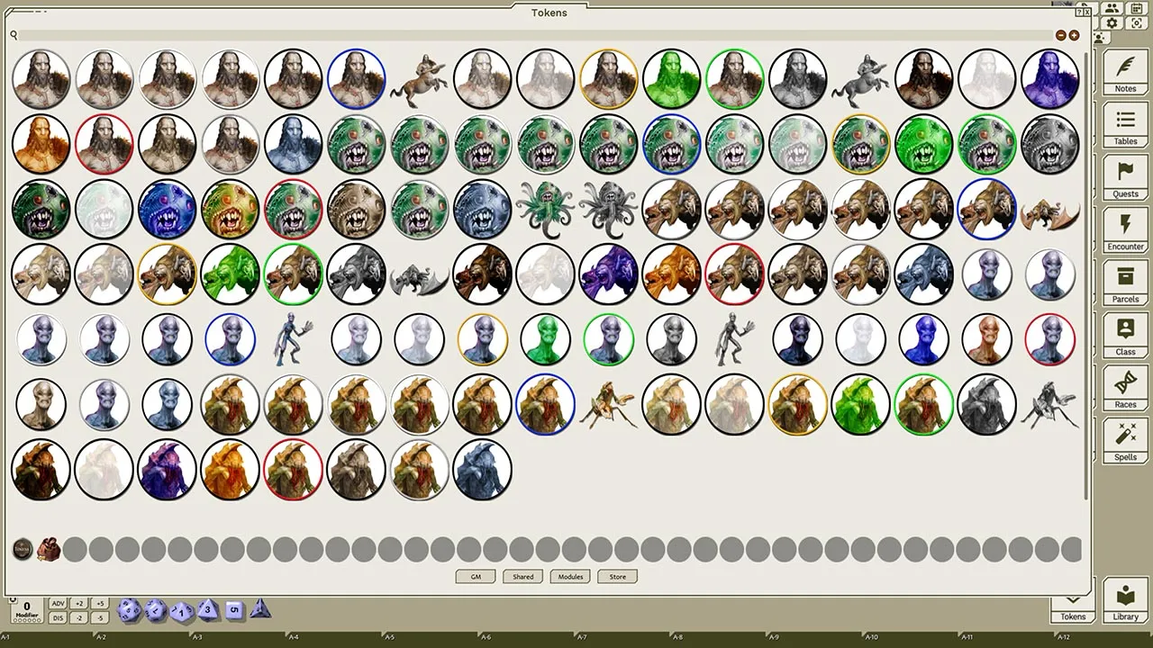 Fantasy Grounds - Creatures A-Z, Volume 4 (Token Pack) Screenshot 3