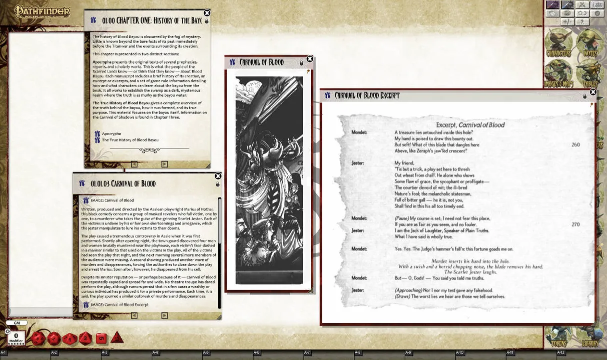 Fantasy Grounds - Scarred Lands: Blood Bayou (PFRPG) Screenshot 1