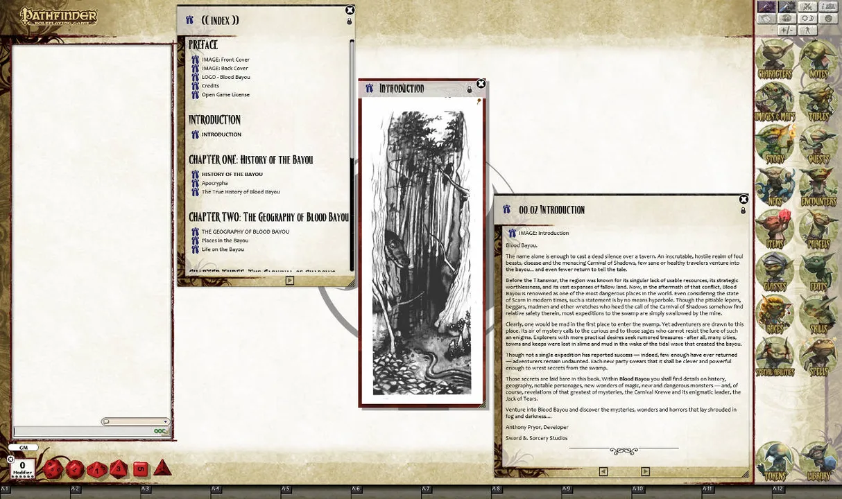 Fantasy Grounds - Scarred Lands: Blood Bayou (PFRPG) Screenshot 0