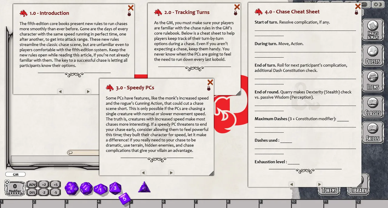 Fantasy Grounds - En5ider: Give Chase (5E) Screenshot 1