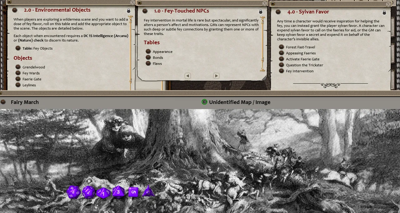 Fantasy Grounds - En5ider: Sylvan Secrets (5E) Screenshot 3