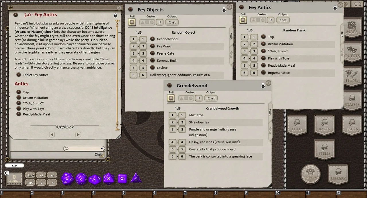 Fantasy Grounds - En5ider: Sylvan Secrets (5E) Screenshot 2