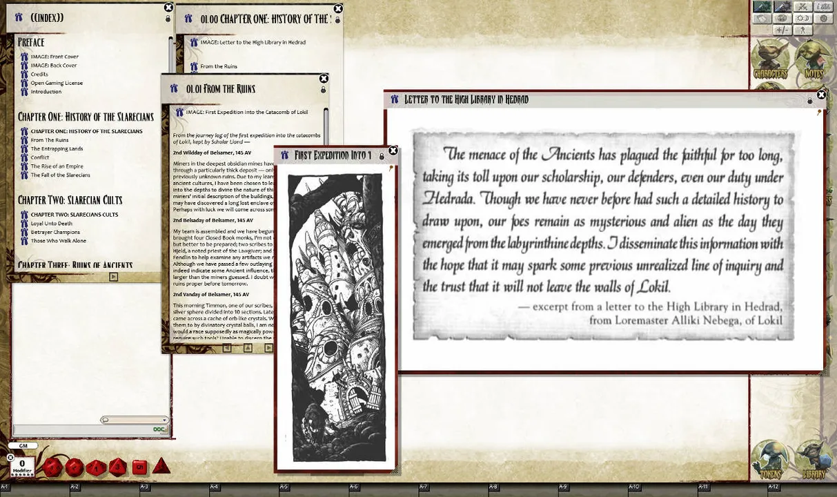 Fantasy Grounds - Echoes of the Past: The Slarecian Legacy (PFRPG) Screenshot 0