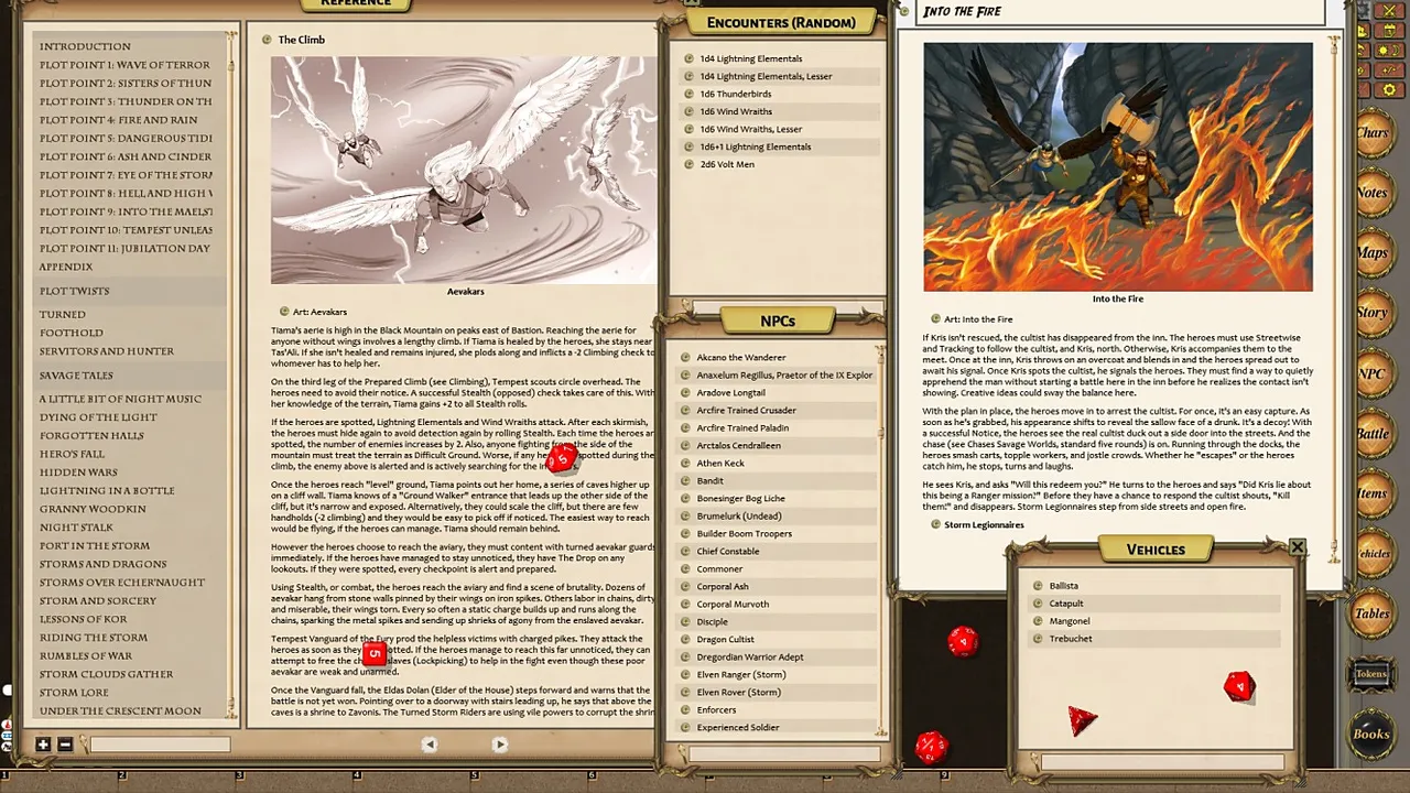 Fantasy Grounds - Shaintar: Thundering Skies (Savage Worlds) Screenshot 3