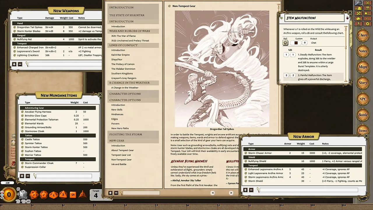 Fantasy Grounds - Shaintar: Thundering Skies (Savage Worlds) Screenshot 1