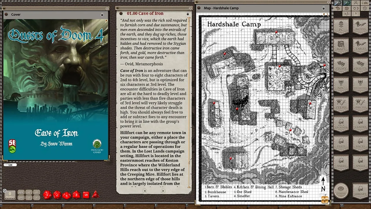 Fantasy Grounds - Quests of Doom 4: Cave of Iron (5E) Screenshot 0