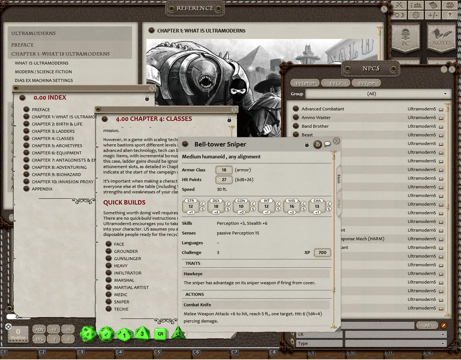 Fantasy Grounds - Ultramodern5 (5E) Screenshot 1