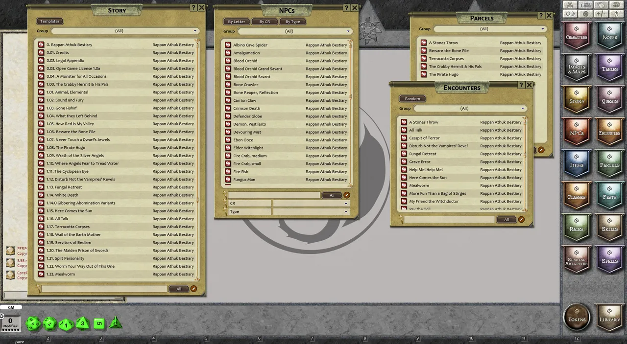 Fantasy Grounds - Rappan Athuk Bestiary (PFRPG) Screenshot 1