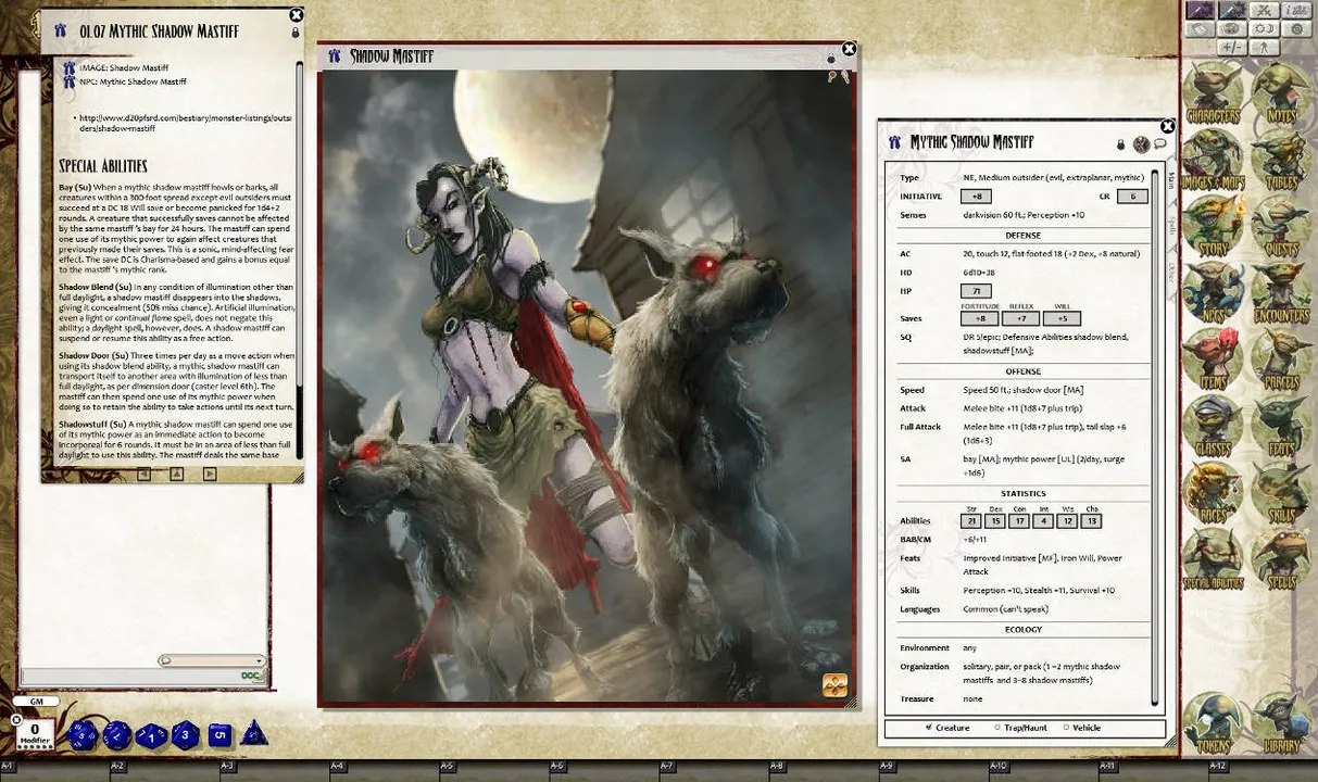 Fantasy Grounds - Mythic Monsters #22: Emissaries of Evil (PFRPG) Screenshot 0