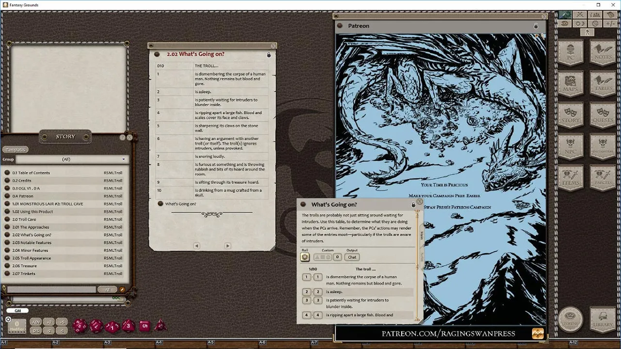 Fantasy Grounds - Monstrous Lair #2: Troll Cave (Any Ruleset) Screenshot 3