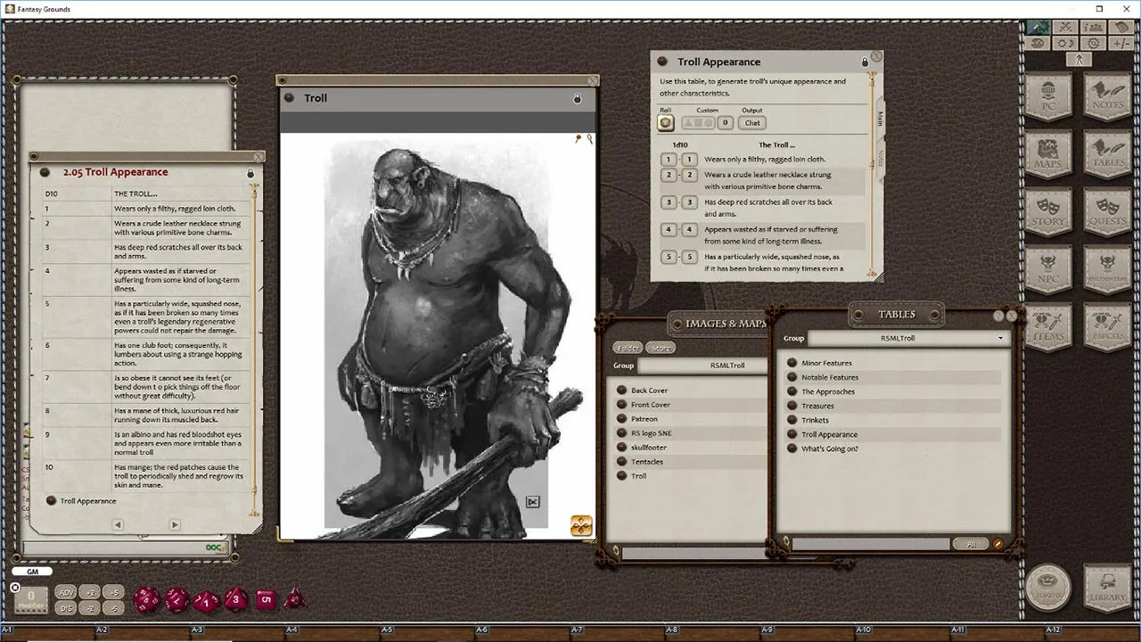 Fantasy Grounds - Monstrous Lair #2: Troll Cave (Any Ruleset) Screenshot 1